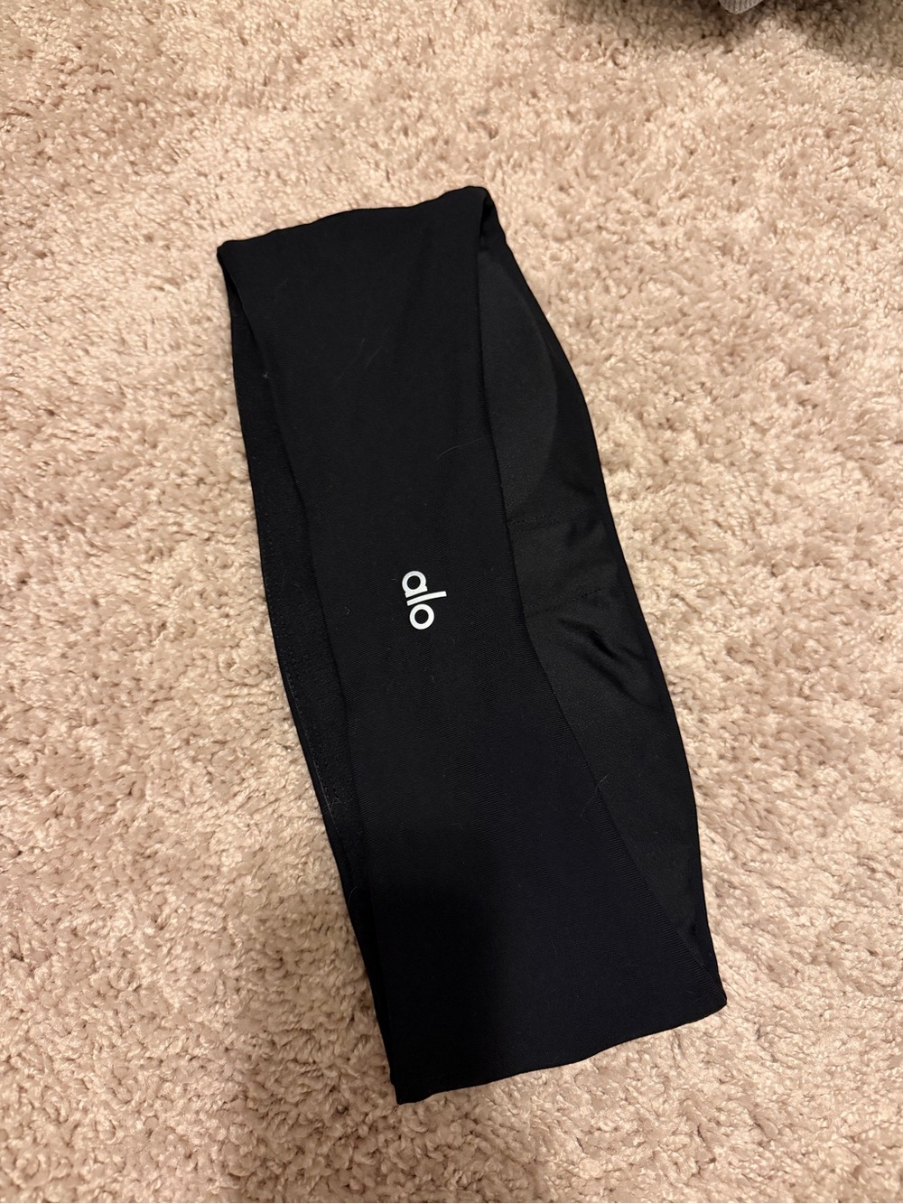 ALO Yoga Black Women's Bike Shorts with Logo